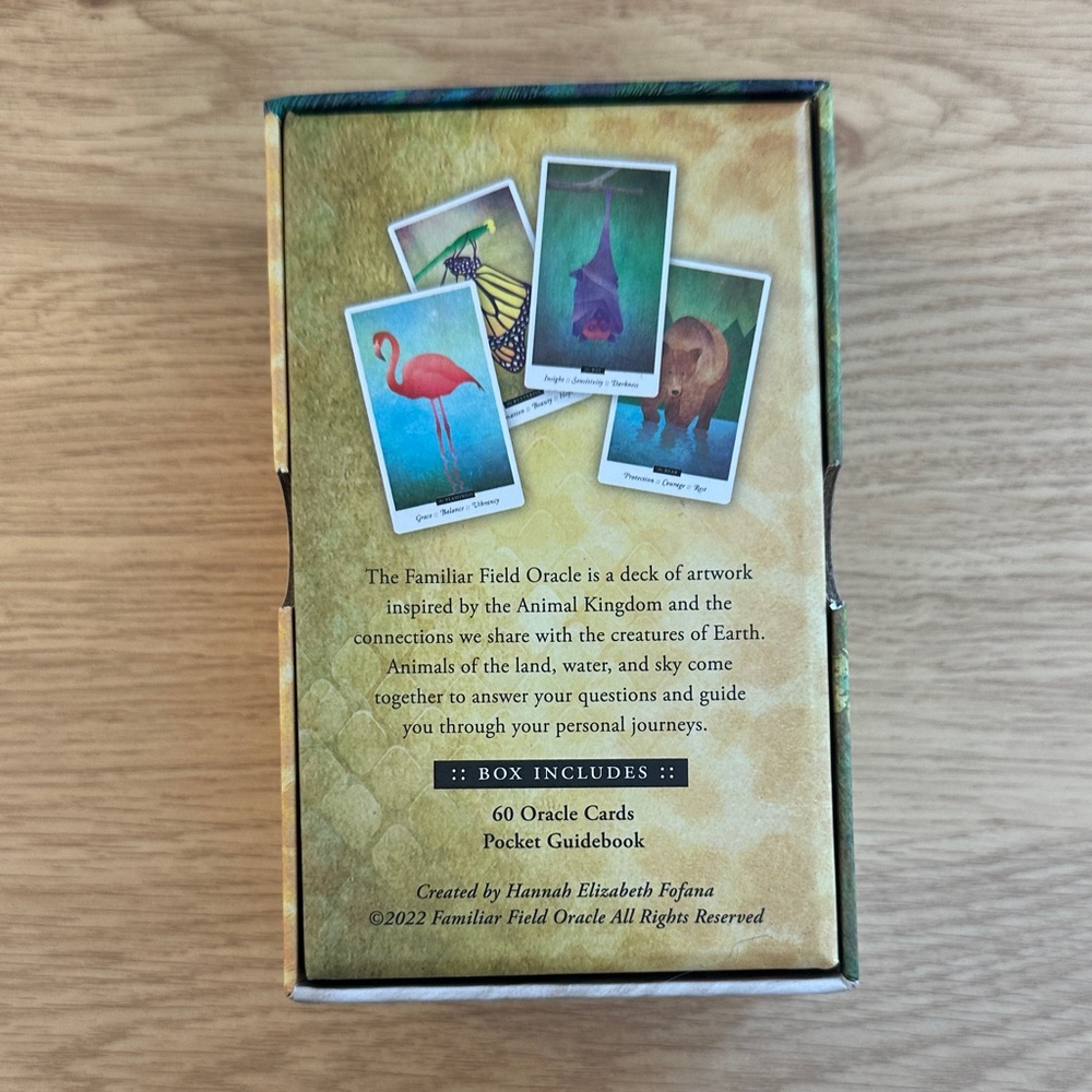 Familiar Field Oracle Deck - Green and Gold - Picture 2 of 4